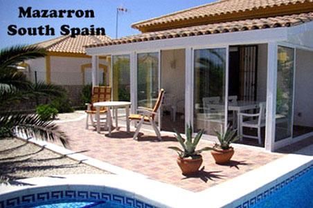 Www Hustilferien Dk Ferie Hus Mazarron Spanien Pool Terasse